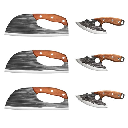 🔥Premium Hand-Forged Chef's Knife & Cleaver Set