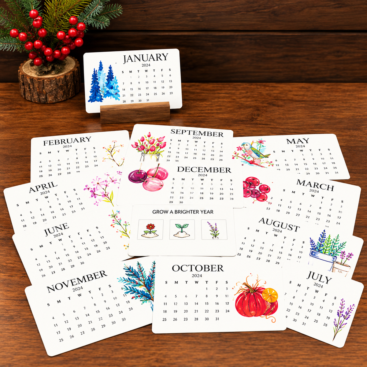 🎁✨Early Holiday Sale 45% OFF🌱Eco-Friendly Plantable “Timeless” Seed Calendar 2027