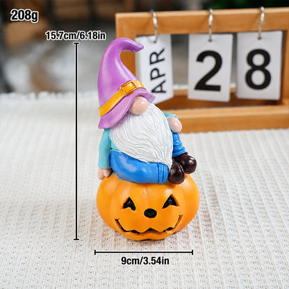 🎃🎄 Dual‑Season Gnome Figurine Set | Autumn & Christmas Indoor Tabletop Home Ornaments