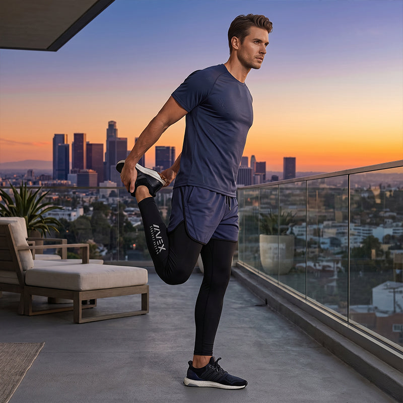 🏃‍♂️ LIMITED-TIME 40% OFF! ✨ Men's 2-in-1 Running Tights with Shorts – Compression, Quick-Dry ✨