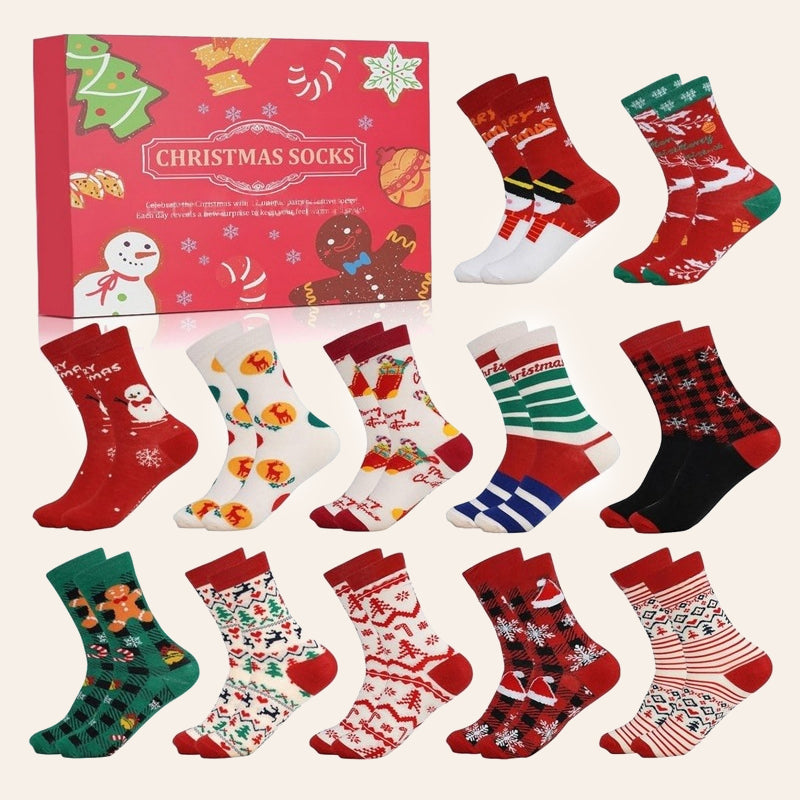 🎄 Unbox Daily Christmas Joy | Festive Sock Advent Calendar 🎁