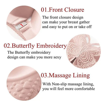 🎁Hot Sale 40% OFF🦋Butterfly Embroidery Wirefree Bra