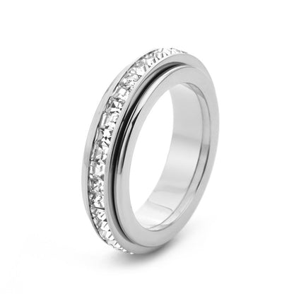 Sparkling Spinning Ring, Relieves Anxiety, Symbolizes Vows & Luck, Waterproof & Fade-Resistant💍