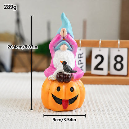 🎃🎄 Dual‑Season Gnome Figurine Set | Autumn & Christmas Indoor Tabletop Home Ornaments