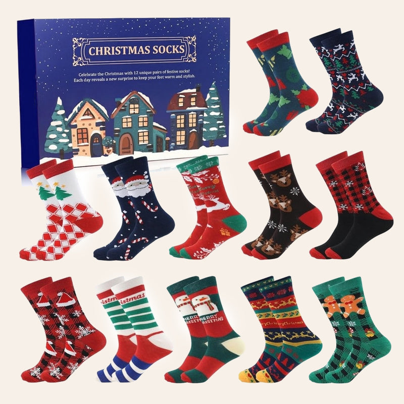 🎄 Unbox Daily Christmas Joy | Festive Sock Advent Calendar 🎁