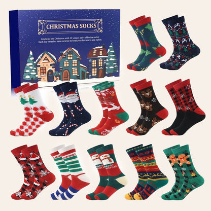 🎄 Unbox Daily Christmas Joy | Festive Sock Advent Calendar 🎁