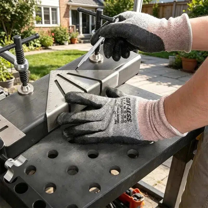 🔥Heavy-Duty Metalworking Miter Square for Tubing Layout