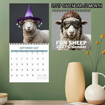 🐑 2027 Fun Sheep Calendar – 12 Months of Playful Sheep Portraits & Cheerful Farmyard Moments