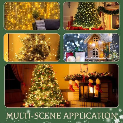 🎄 LED Copper Wire Firecracker Fairy Lights – Flexible Twinkling String Lights for Festive Home Décor