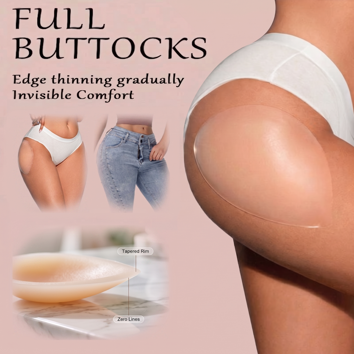 📢📢40% OFF !! ⏰Instant Curves Silicone Hip Pads
