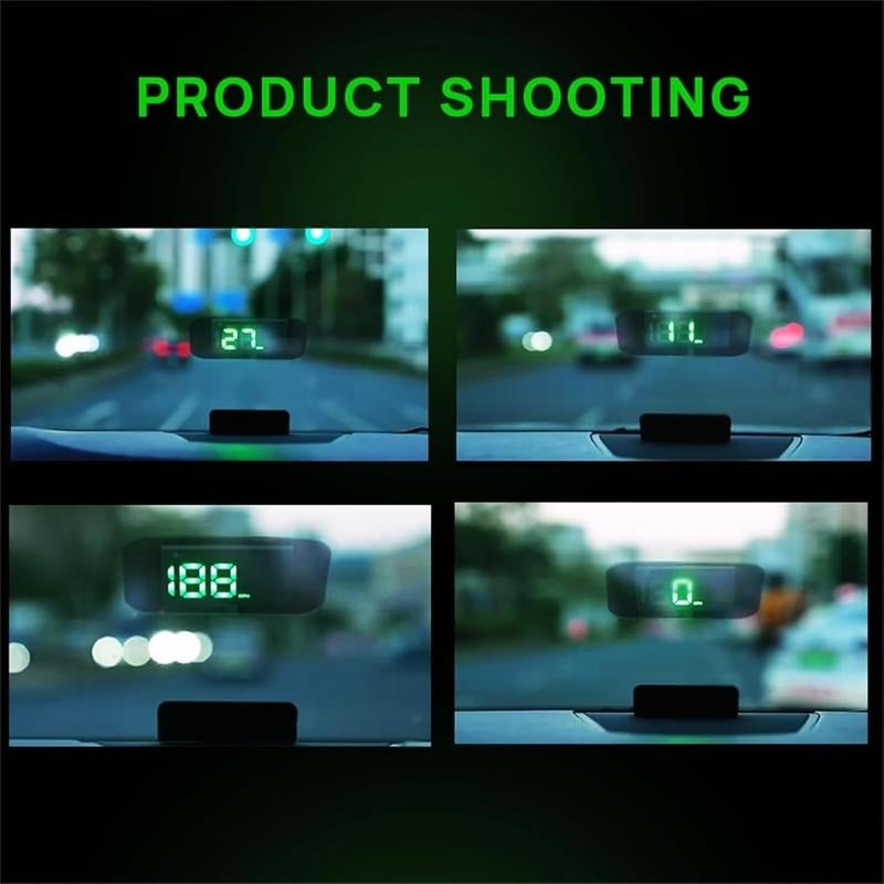 🏆🚗 Head-Up Display Car GPS Digital Speedometer – HUD for Cars, Trucks & Motorcycles