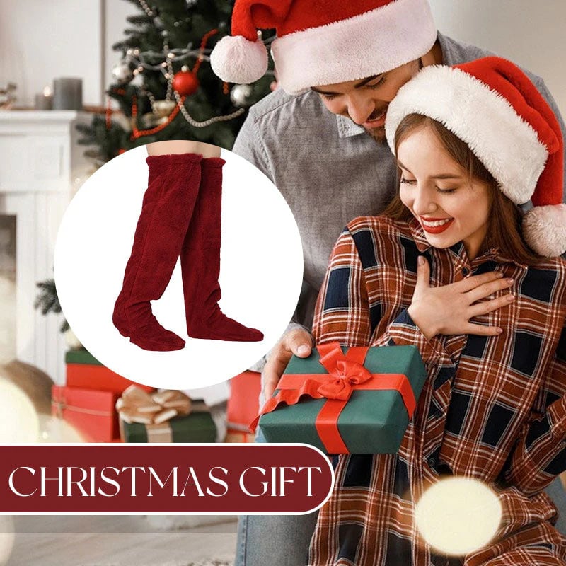 💕Velvety Fleece Knee Socks For Christmas❄️
