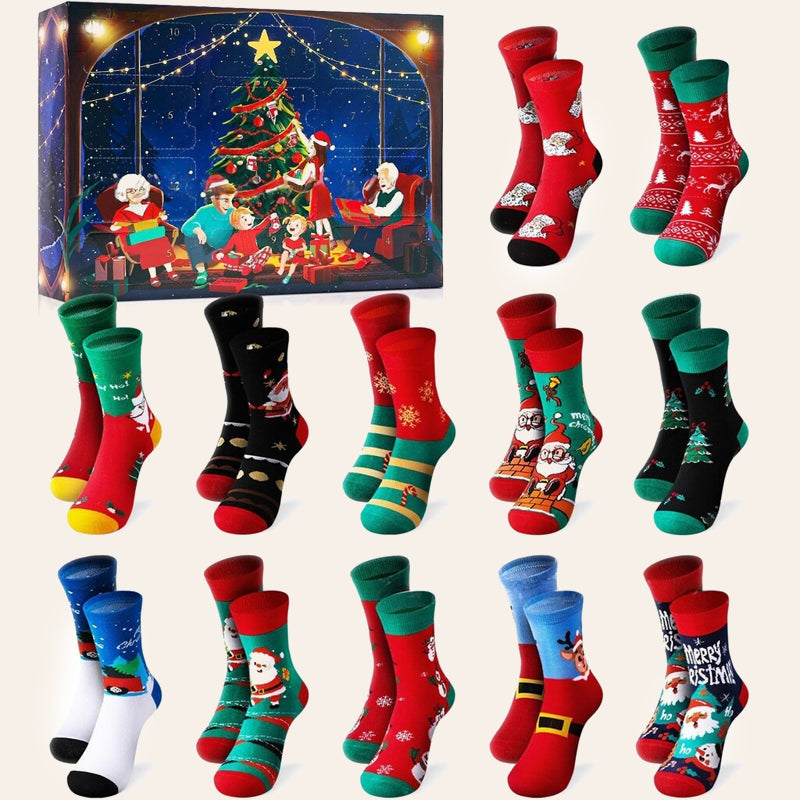 🎄 Unbox Daily Christmas Joy | Festive Sock Advent Calendar 🎁