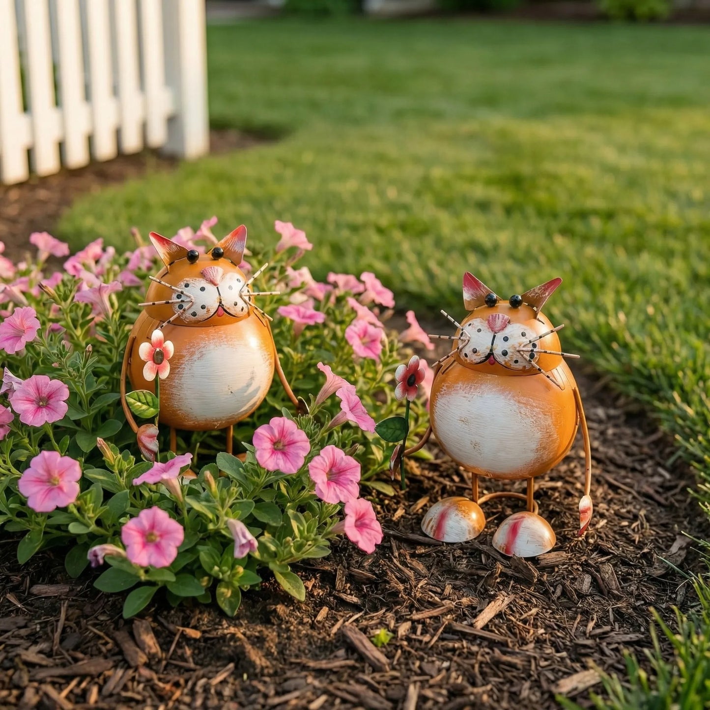 🐱Rustic Cat-Shaped Iron Statue