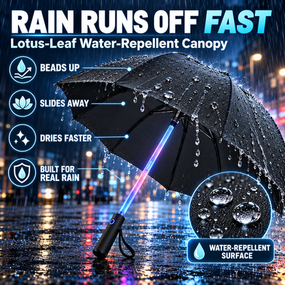 🌧️ 49% OFF Color-Changing LED Umbrella ✨ Turn Every Rainy Night Into A Light Show