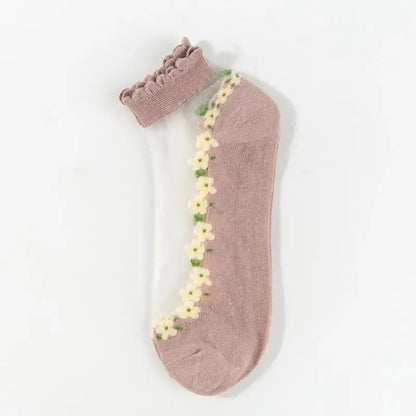 🥳SUMMER HOT SALE🥳💞50K+ SOLD!🔥Floral Lace Women's Spring Summer Ankle Socks