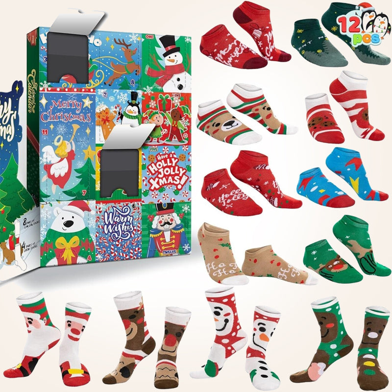 🎄 Unbox Daily Christmas Joy | Festive Sock Advent Calendar 🎁