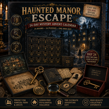 ⏳ Last Day 49% OFF – 24-Day Mystery Adventure Advent Calendar Collection | 24 Clues, Hands-On Puzzles & One Final Reveal