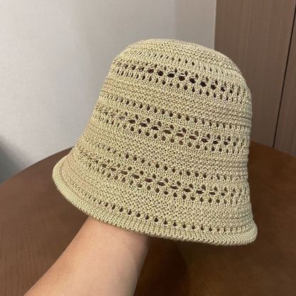 📢📢40% OFF !! ⏰Women's Openwork Crochet Sun Hat – Breathable Lightweight