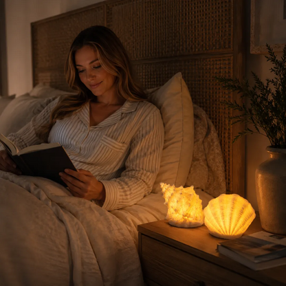 Coastal Afterglow Shell & Conch Light Set
