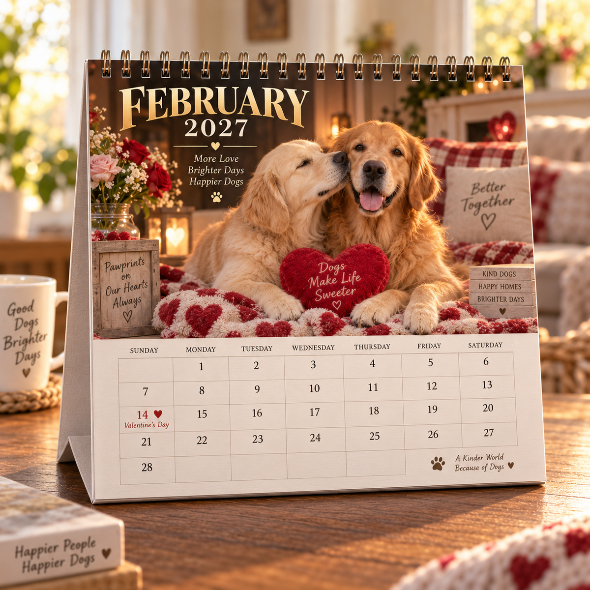 ❤️Golden Days 2027 Calendar 🐾 | 12 Months with the Dogs Who Make Life Brighter