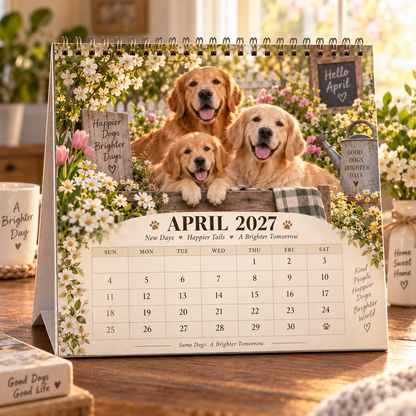 ❤️Golden Days 2027 Calendar 🐾 | 12 Months with the Dogs Who Make Life Brighter