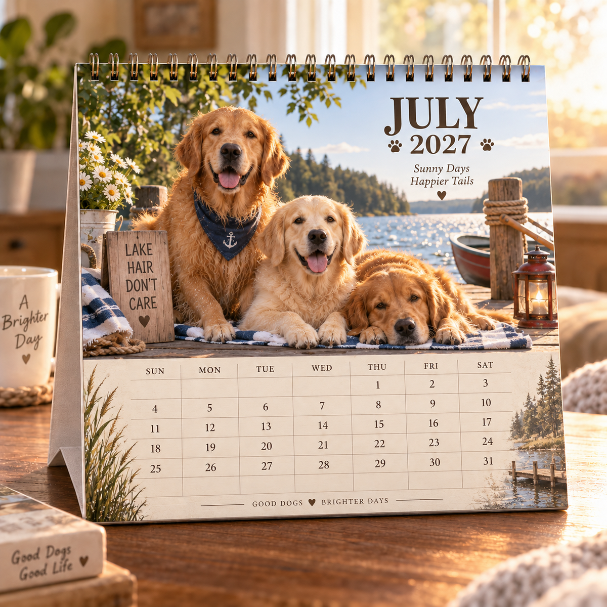 ❤️Golden Days 2027 Calendar 🐾 | 12 Months with the Dogs Who Make Life Brighter
