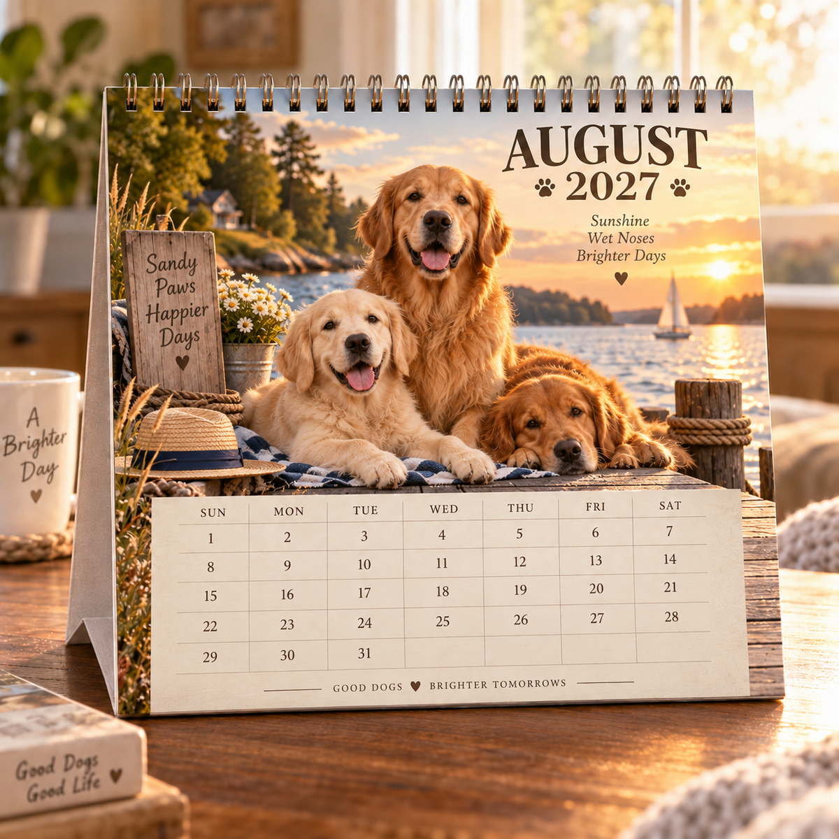 ❤️Golden Days 2027 Calendar 🐾 | 12 Months with the Dogs Who Make Life Brighter