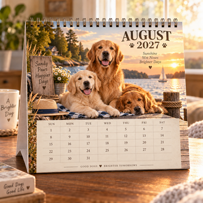❤️Golden Days 2027 Calendar 🐾 | 12 Months with the Dogs Who Make Life Brighter