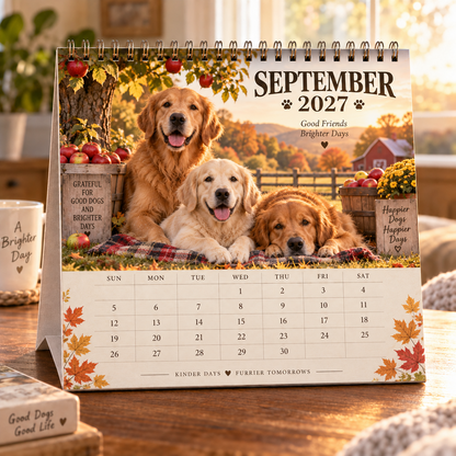 ❤️Golden Days 2027 Calendar 🐾 | 12 Months with the Dogs Who Make Life Brighter