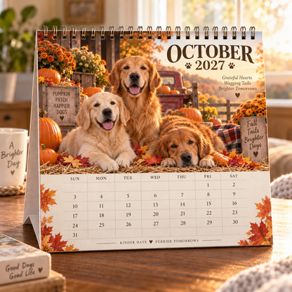 ❤️Golden Days 2027 Calendar 🐾 | 12 Months with the Dogs Who Make Life Brighter
