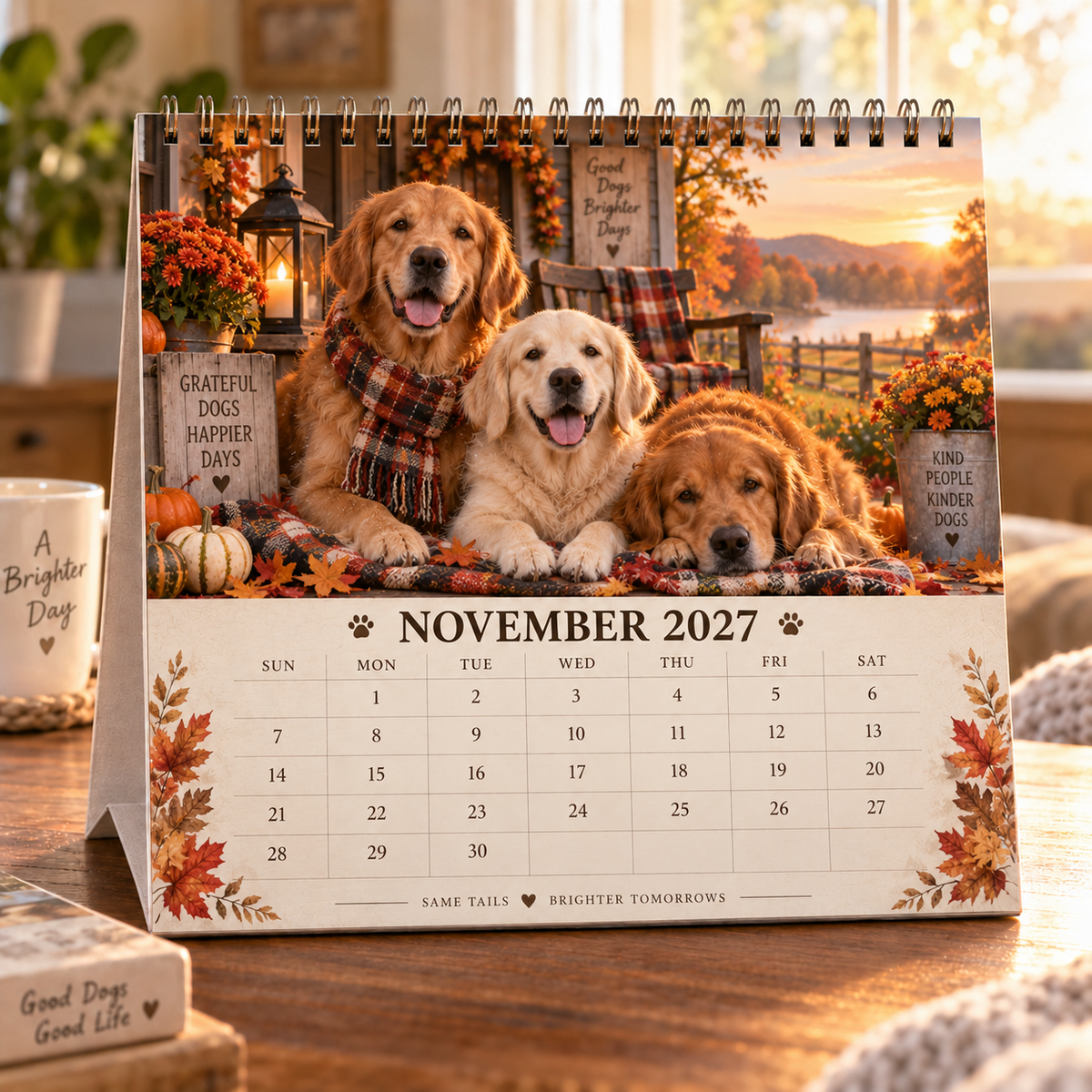 ❤️Golden Days 2027 Calendar 🐾 | 12 Months with the Dogs Who Make Life Brighter