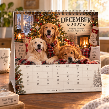 ❤️Golden Days 2027 Calendar 🐾 | 12 Months with the Dogs Who Make Life Brighter