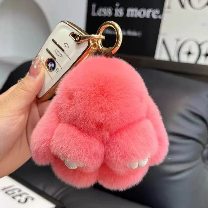 Plush Bunny Keychain Pendant