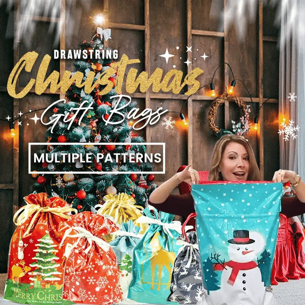 🏆50K+ SOLD! 🔥Christmas Sale 48% OFF🎅Drawstring Christmas Gift Bags (Biodegradable)