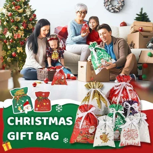 🏆50K+ SOLD! 🔥Christmas Sale 48% OFF🎅Drawstring Christmas Gift Bags (Biodegradable)