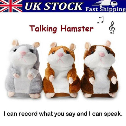 🐹 Last Day Special！✨Talking Hamster Plush – repeats whatever you say, auto head-shaking, hilarious fun for kids & adults.🎁