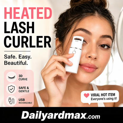 🔥Surprise 40% Off！👩🏻‍🏭Get gorgeous eyelashes back！✨️Rechargeable Electric Heated Eyelash Curler