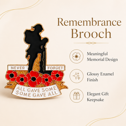 🌺 Limited Edition Red Poppy 111th Anniversary Remembrance Brooch