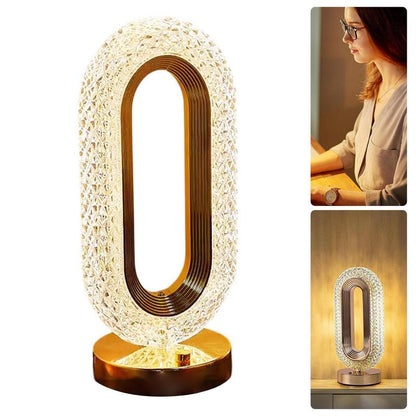✨ Rechargeable Luxury Crystal LED Night Light