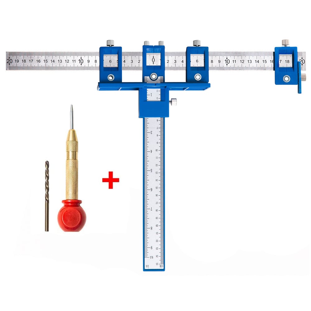 📏Precision Cabinet Hardware Jig - Handle & Pull Drill Guide Template for Door Drawer Installation