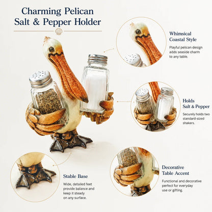 🤣Coastal Animal Salt & Pepper Shaker Holder Set