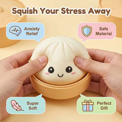 ⭐Ultra-rare Rainbow Smile Bun Squishy