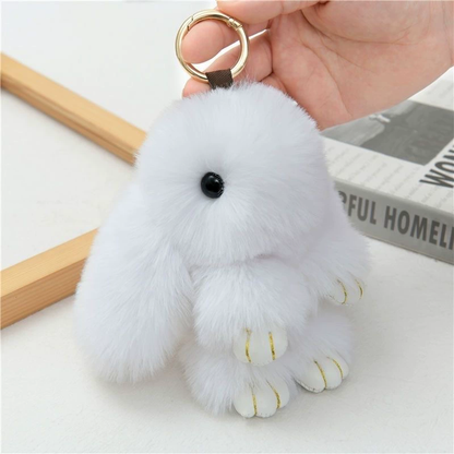 Plush Bunny Keychain Pendant