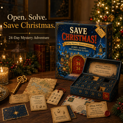 ⏳ Last Day 49% OFF – 24-Day Mystery Adventure Advent Calendar Collection | 24 Clues, Hands-On Puzzles & One Final Reveal