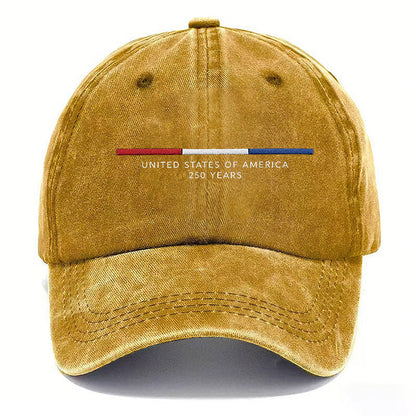 🔥United States of America 250 Years Vintage Washed Cap