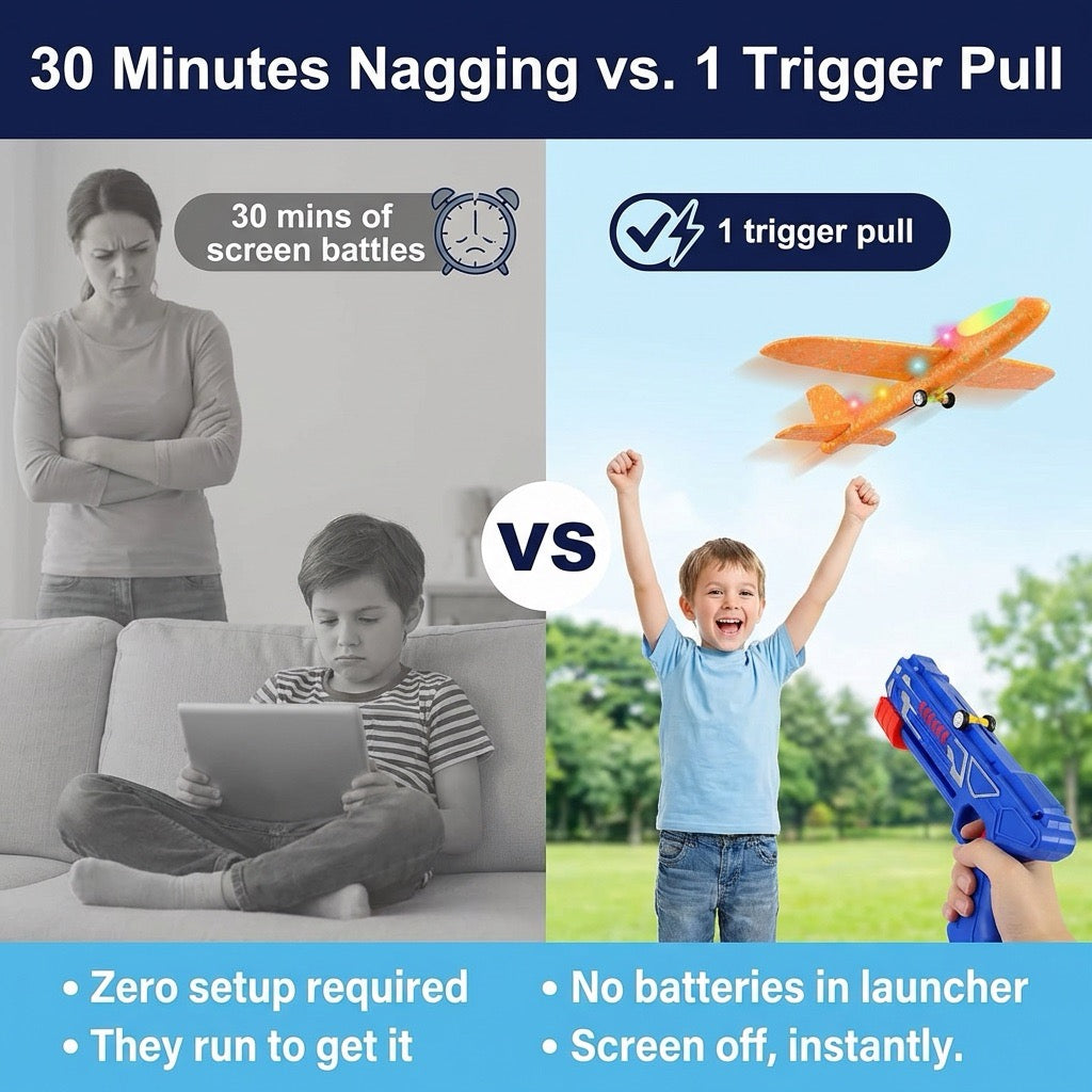 🔥SkyBlast Airplane Launcher Toy