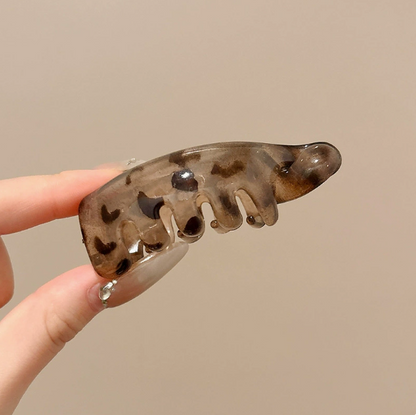 Mini Non-Slip Banana Hair Clips (4PCS) – Lightweight Hair Claw for Thin/Fine Hair Ponytails & Buns