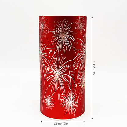 🎇Celebration Firework Lanterns – Premium Patriotic Red, White & Blue Trio