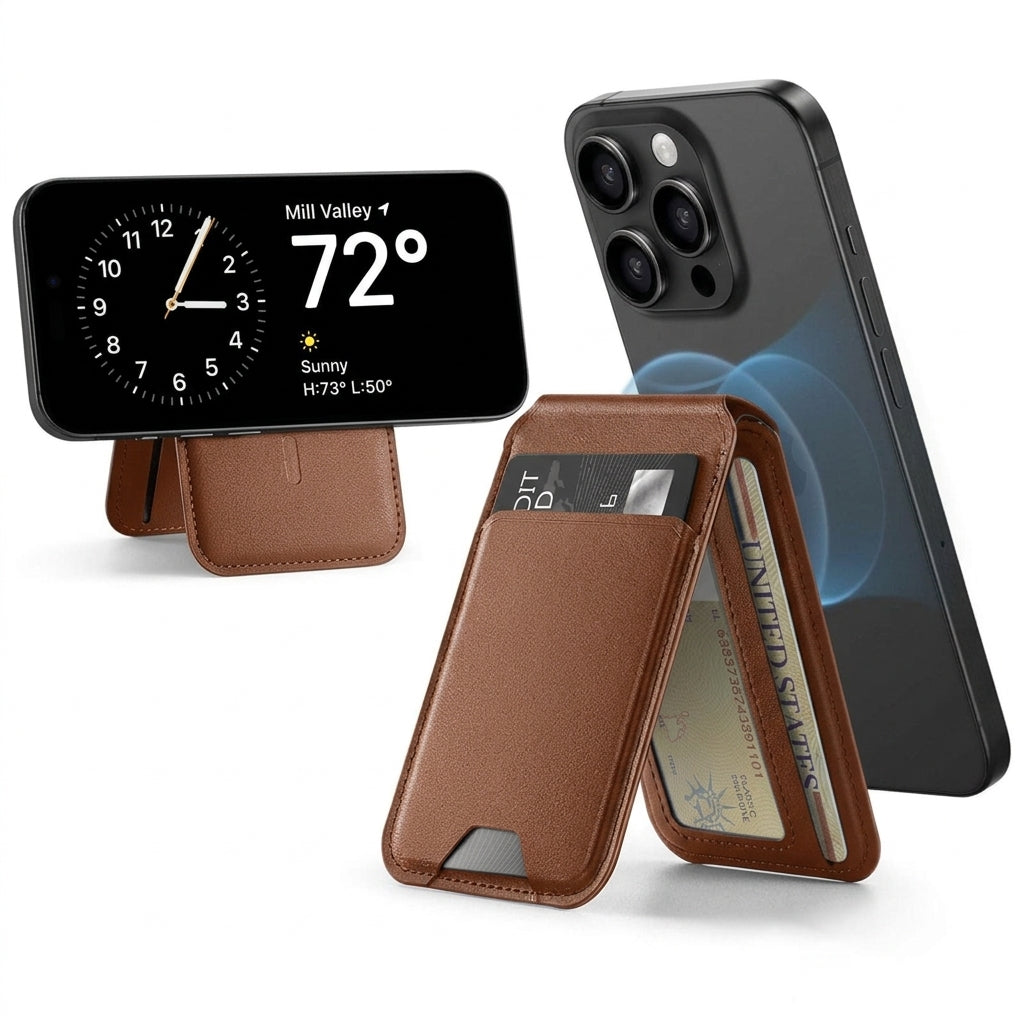 🔥Powerful Magnetic Phone Holder Multifunctional Card Wallet- Suitable For iPhone 12 Series Or Later